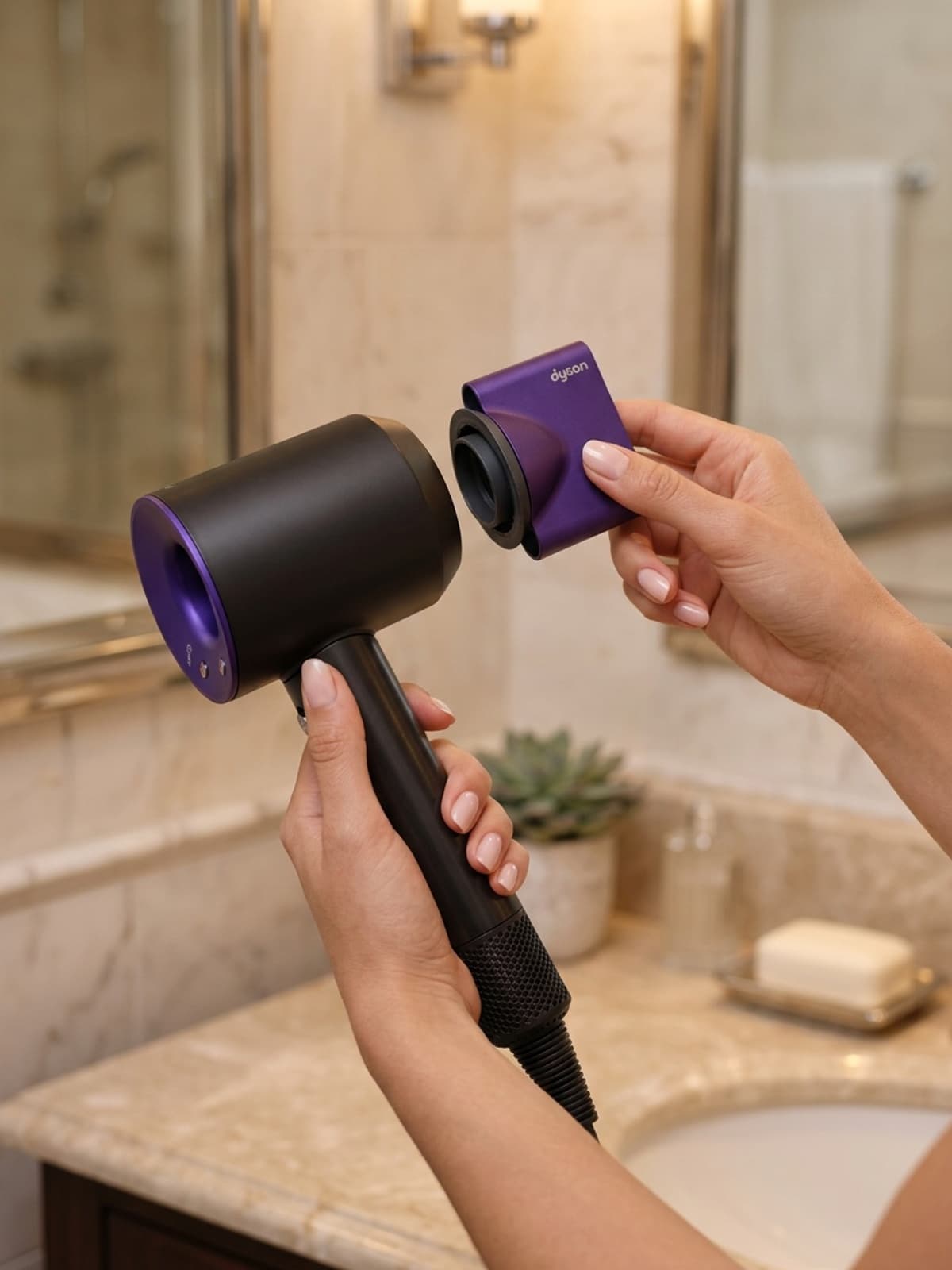 Hair dryer attachment generated